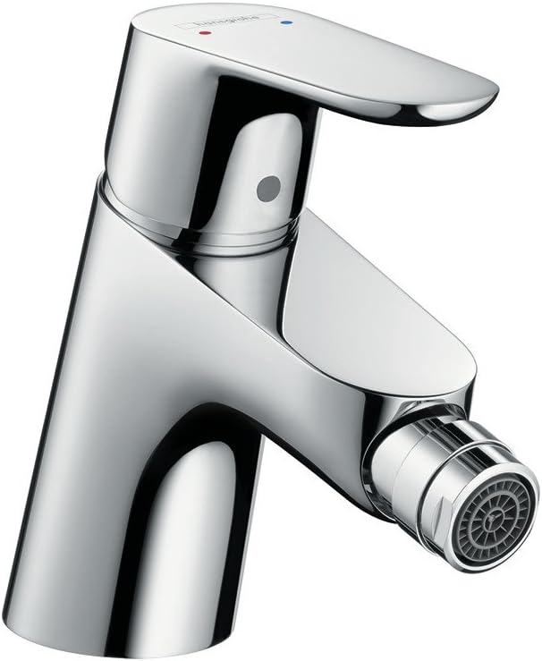 hansgrohe Focus Einhebel-Bidetarmatur mit Push-Open Ablaufgarnitur, Chrom, mit Push-Open Ablaufgarni