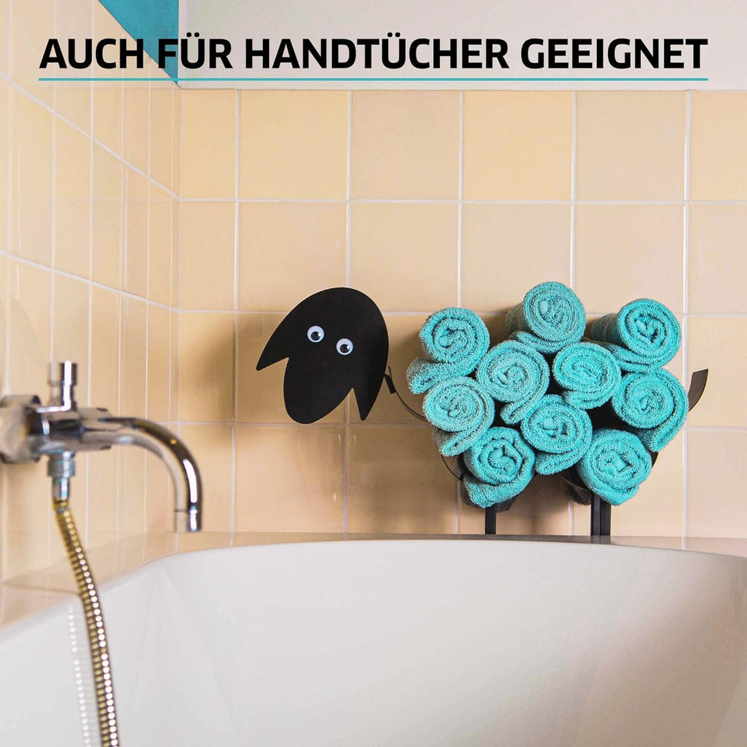 Gadgy Klopapierhalter Schaf | Toilettenpapier aufbewahrung | Klorollenhalter | Ersatzrollenhalter |