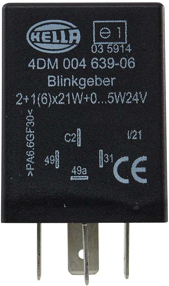 HELLA - Blinkgeber - 24V - 4-polig - Anbau - elektronisch - mit Halter - 4DM 004 639-061