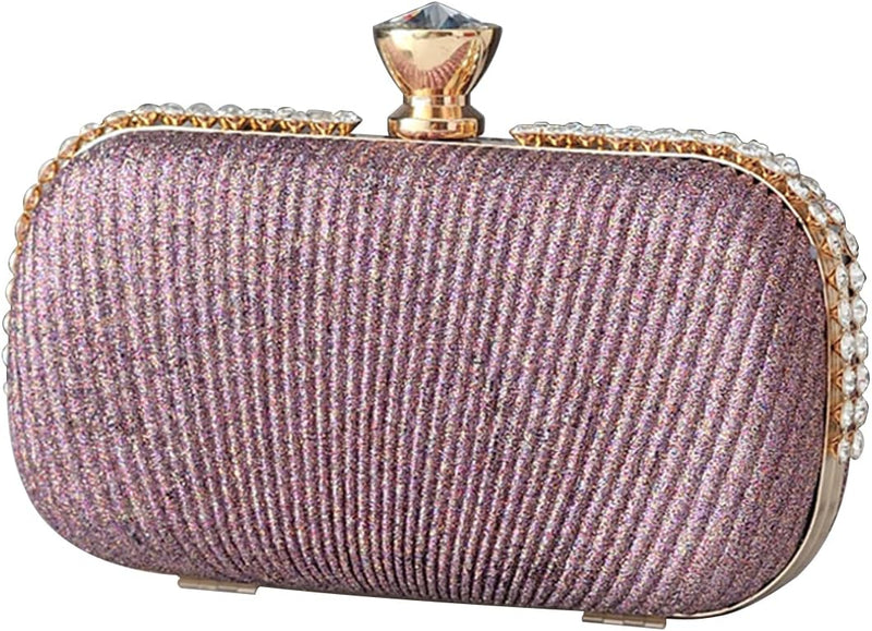 CORIOS Clutch Tasche Damen Strass Abendtasche Klein Tasche Elegante Schultertasche Shiny Diamant Han