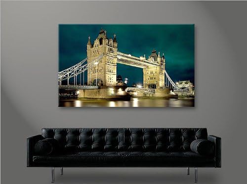 islandburner Bild Bilder auf Leinwand Tower Bridge London 1p XXL Poster Leinwandbild Wandbild Dekoar