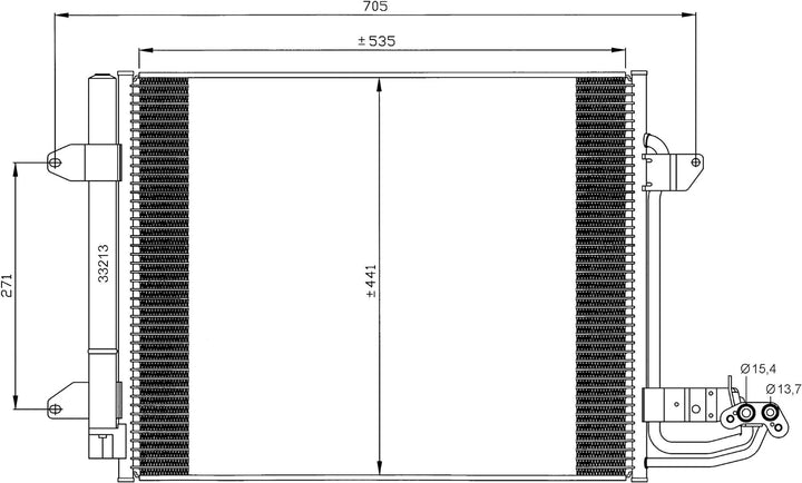 NRF 35521 Kondensator, Klimaanlage