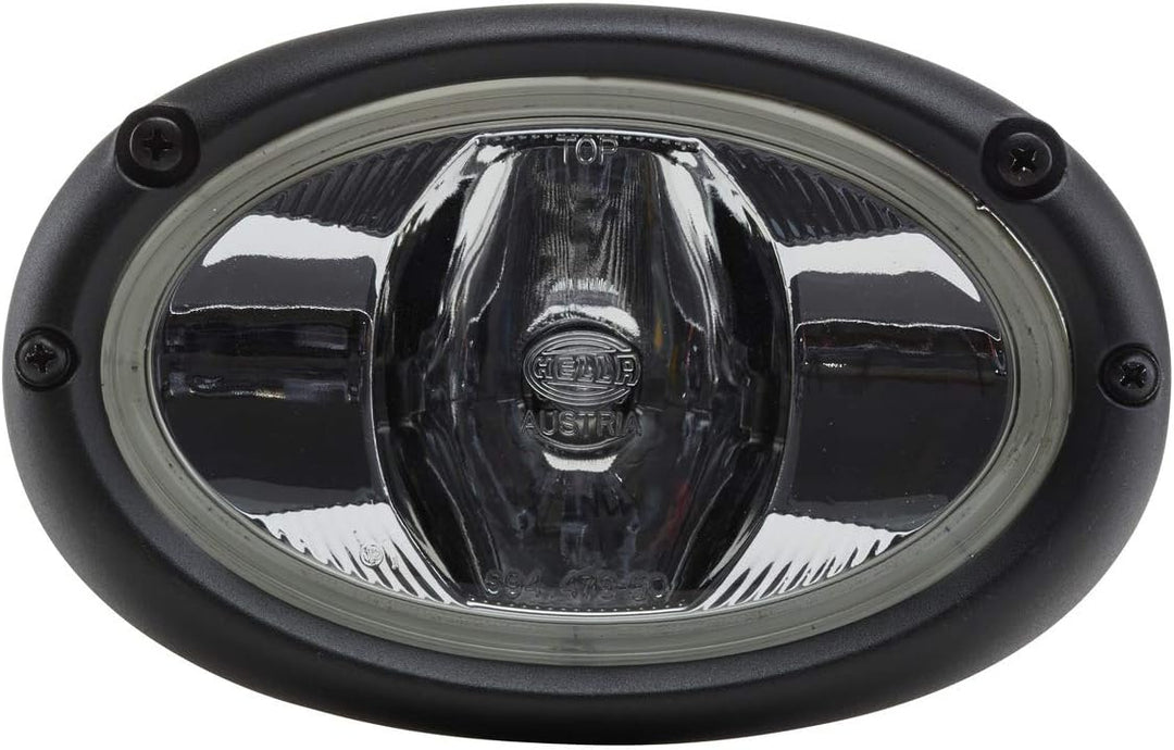 HELLA - Halogen-Arbeitsscheinwerfer - Oval 100 - 12V - Einbau/Schraubanschluss - 2-Punkt Befestigung