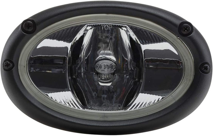 HELLA - Halogen-Arbeitsscheinwerfer - Oval 100 - 12V - Einbau/Schraubanschluss - 2-Punkt Befestigung