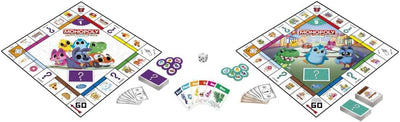Mein erstes Monopoly-Spiel, Brettspiel für Kinder ab 4 Jahren, 2-seitiges Spielbrett, spielerisches