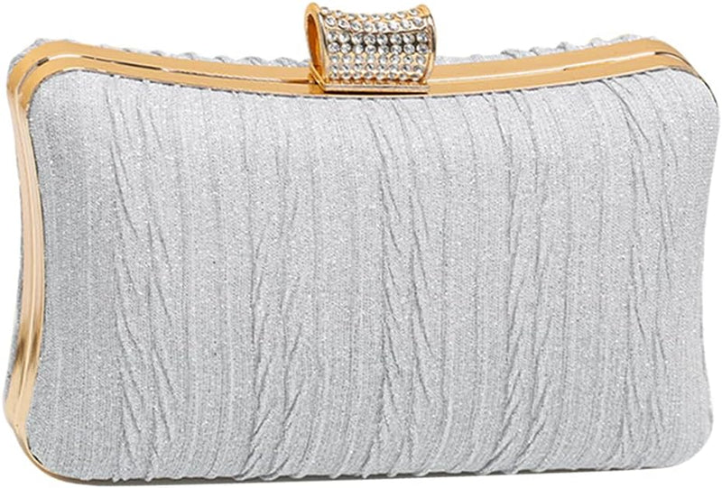 CORIOS Clutch Damen Pailletten Abendtasche Glitter Handtasche Clutch Tasche mit Kette Glänzend Schul