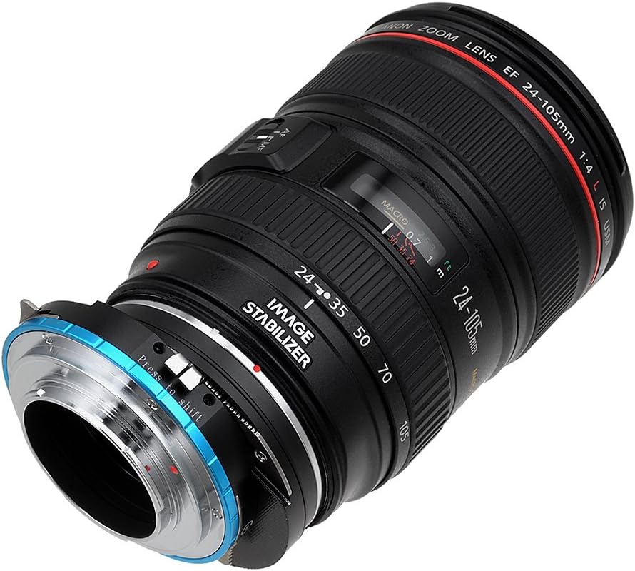 Fotodiox Pro Shift Lens Mount Adapter Compatible with Canon EOS EF and EF-S Lenses on Fujifilm X-Mou