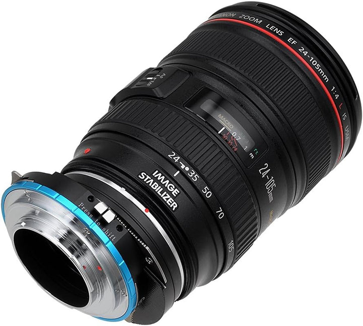 Fotodiox Pro Shift Lens Mount Adapter Compatible with Canon EOS EF and EF-S Lenses on Fujifilm X-Mou