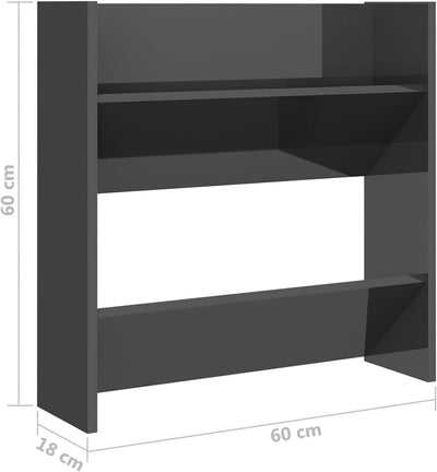 Tidyard 2 STK. Wand Schuhschränke, Schuhschrank Hängend Wand Schmal, Schuhregal, Schuhaufbewahrung,