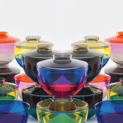 Kartell 122122 Vase Shibuya, bunt Arancio/ Viola/ Fumè, Arancio/ Viola/ Fumè