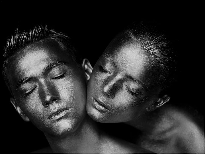 wandmotiv24 Deko Wandbild aus Acrylglas, Grösse 60x45cm, Querformat, sinnliches Paar Foto, Models, S