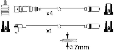 Bosch 0986356339 - Zündleitung - 1 Stück