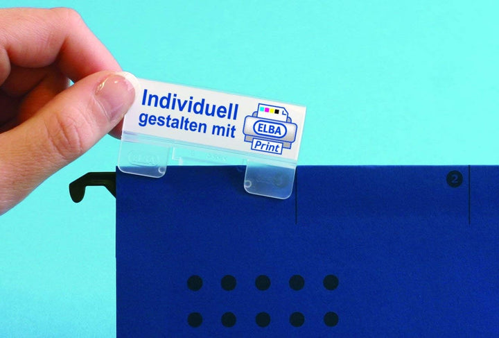 ELBA Hängetasche chic für A4, aus Karton, mit Leinenfröschen, grün, 25er Pack Hängetaschen grün 25 S