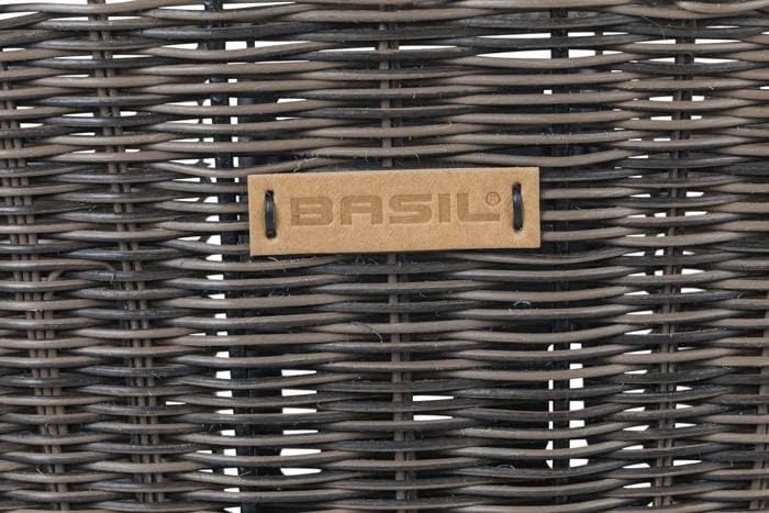 Basil Bremen Vorderradkorb (Rattan-Look) // abnehmbar Braun, Braun