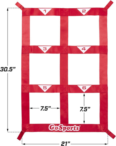 GoSports Baseball & Softball Pitching Kit | Übungsgenauigkeit Training mit Strike Zone & Xtraman Dum