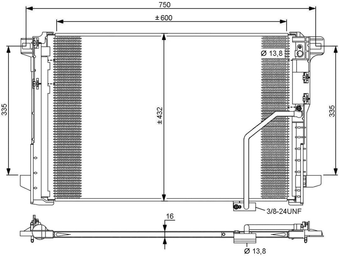 NRF 35793 Kondensator, Klimaanlage