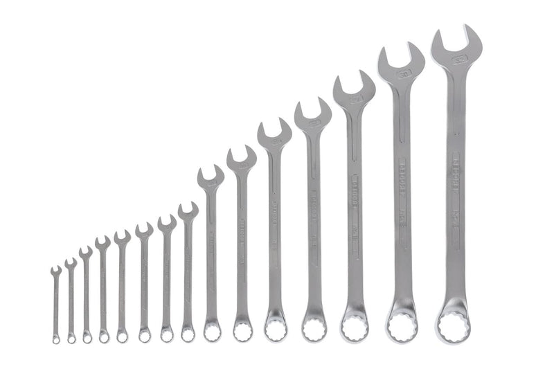GEDORE Ring-Maulschlüssel-Satz, 15-teilig, SW 6-32 mm, gekröpft, 12-kant, UD-Profil, Schraubenschlüs