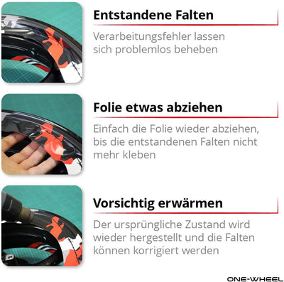 One-Wheel, Premium Felgenaufkleber passend für KTM Duke 125| Motiv: 125 Racing Scratched, Felgenrand
