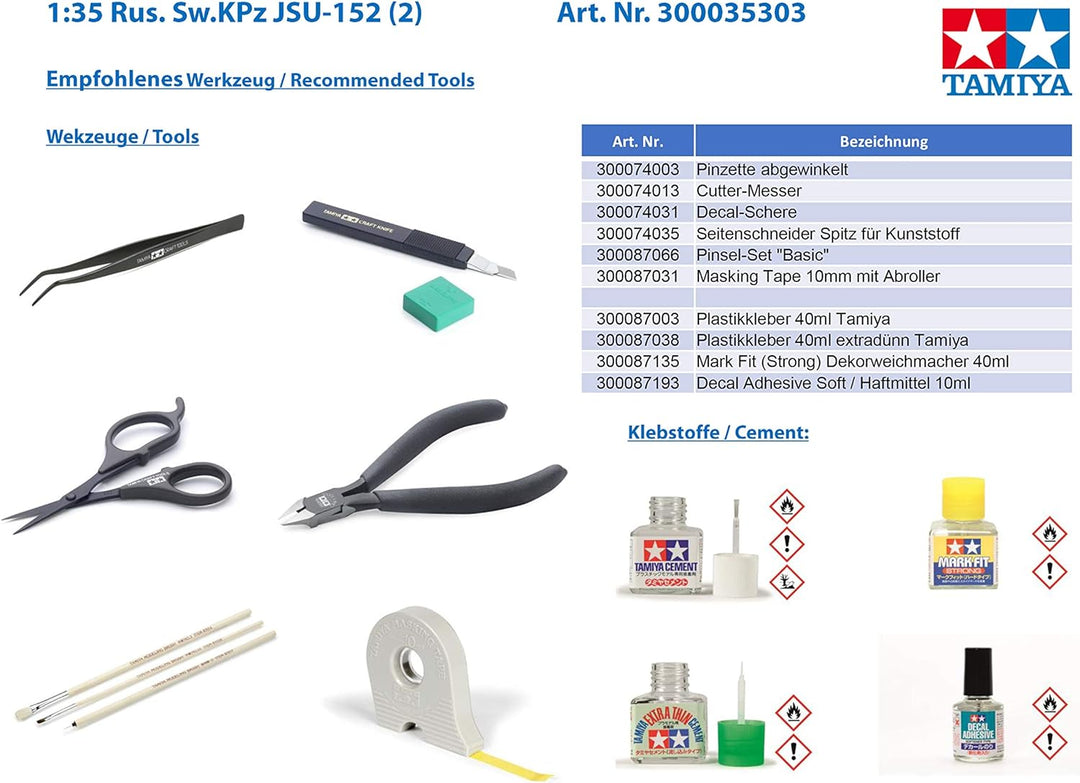 Tamiya 300035303 - 1:35 WWII Russischer Kampfpanzer JSU-152 (2), grün