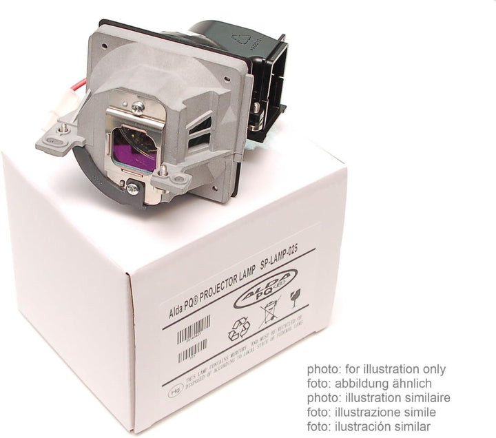 Alda PQ Professionell, Beamerlampe kompatibel mit DELL-1550-LAMP für Dell 1550, 1650 Projektoren