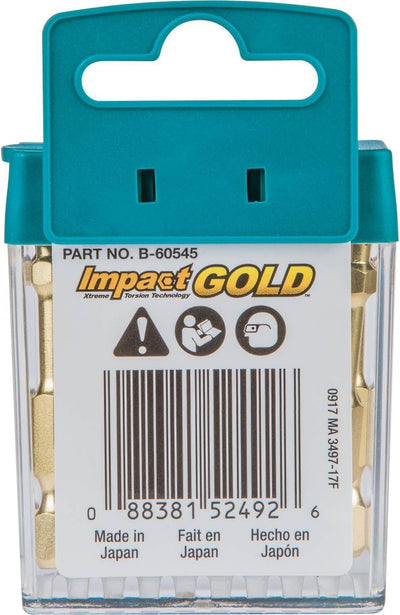 Makita B-60545 Impact Gold T25 Torx 2″ Power Bit, 15/Pk