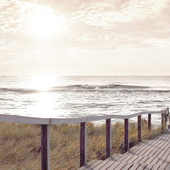 Feeby Viles - Leinwand Bilder - Fensterblick Natur- 90x60 cm- Deko Wohnzimmer - Wandbilder Schlafzim