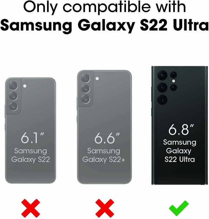 LifeProof Next Series Schutzhülle für Galaxy S22 Ultra, Schwarz/Transparent Next Serie schwarz, Next
