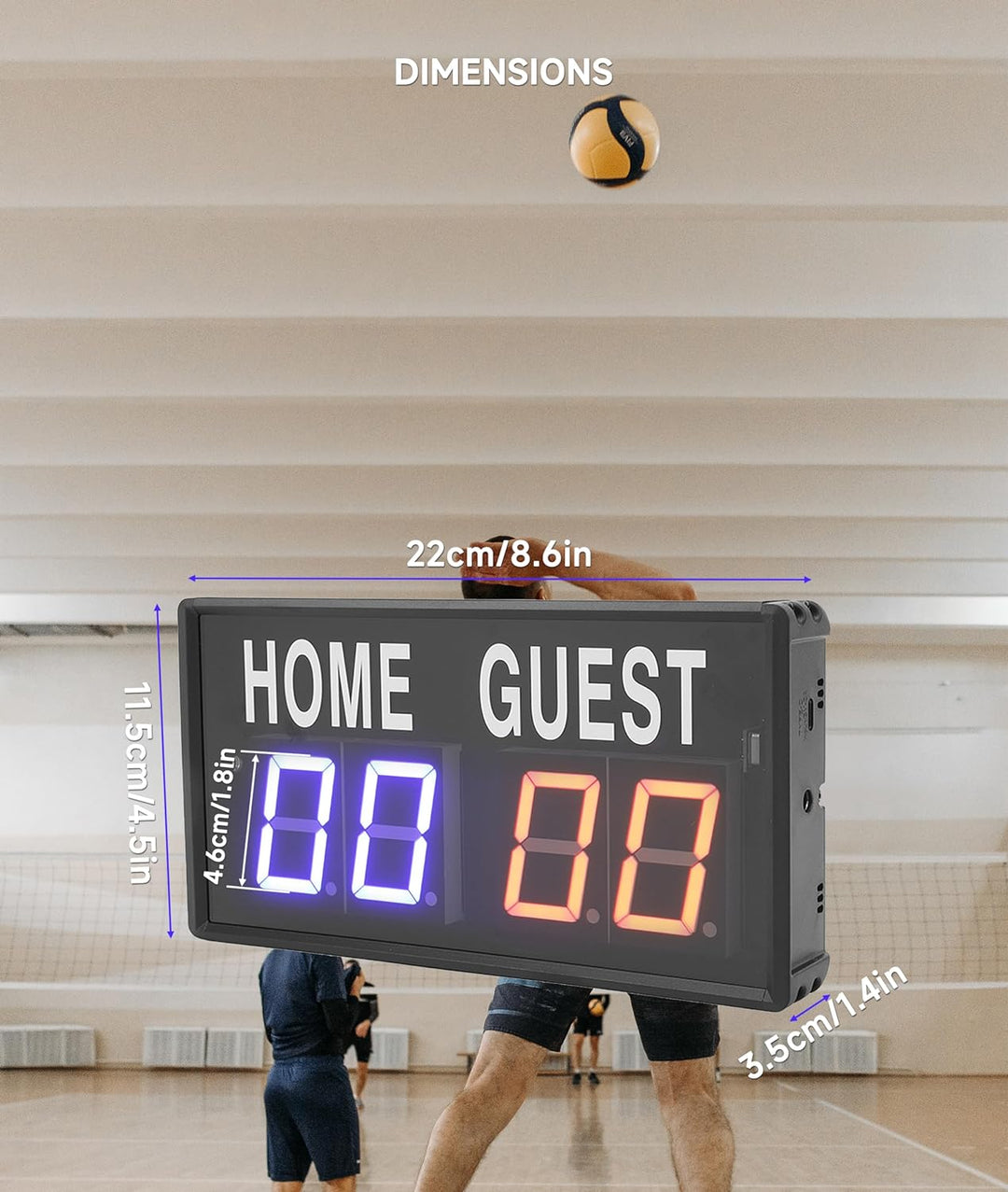 Gugxiom Digitale Punktzahl, Fernbedienungsmarker, hält die Ergebnisse von 1 bis 99, 5 einstellbare H