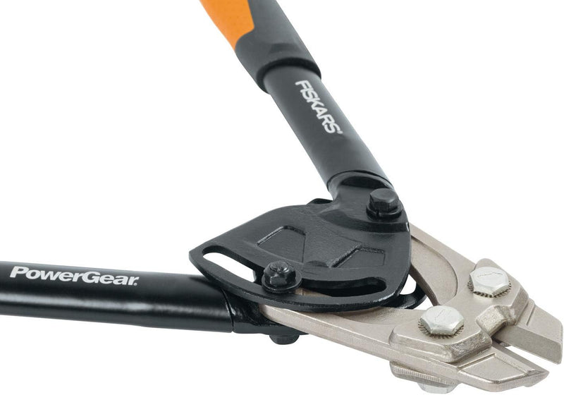 Fiskars Bolzenschneider, Bis zu 30% mehr Kraft, Länge 36 cm, Stahl/Kunststoff, Schwarz/Orange, Power