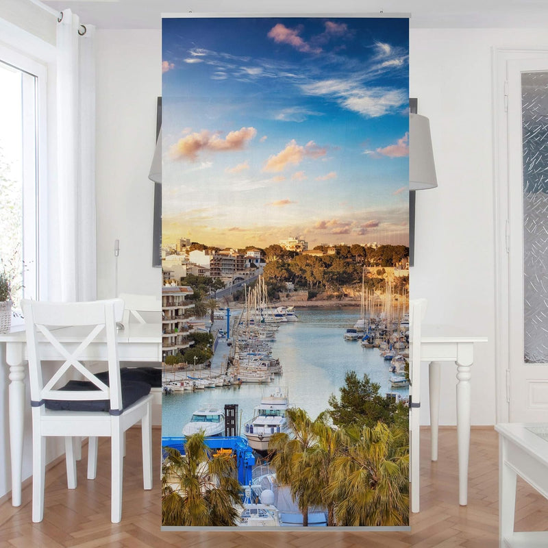 Bilderwelten Raumteiler Sunny Porto Cristo 250x120cm inkl. transparenter Halterung, inkl. transparen