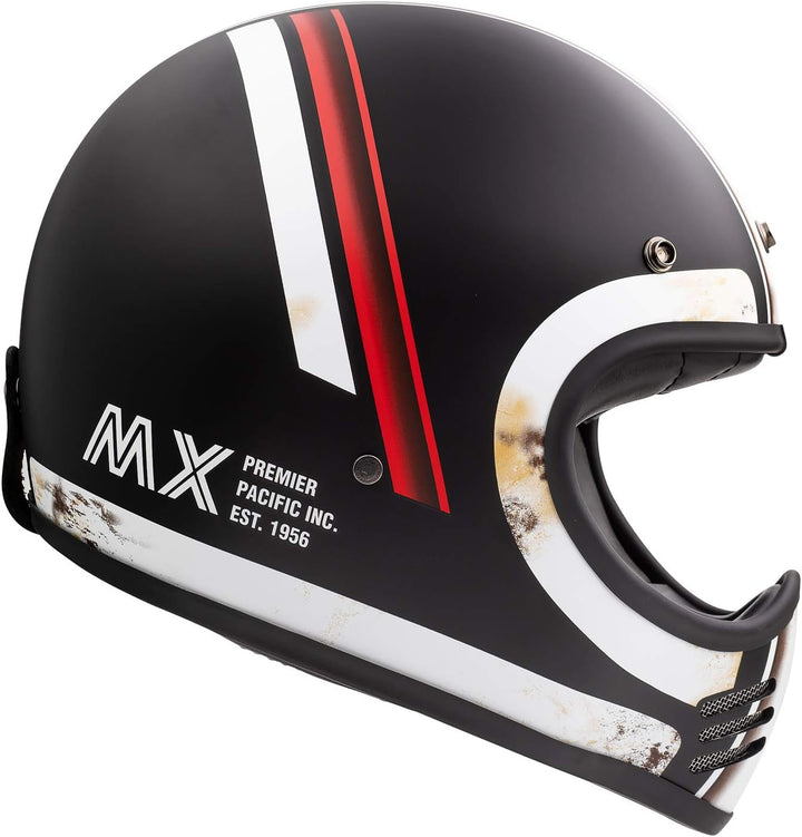 Premier HELM MX DO 92 O.S. BM,SCHWARZ/WEISS/ROT,M