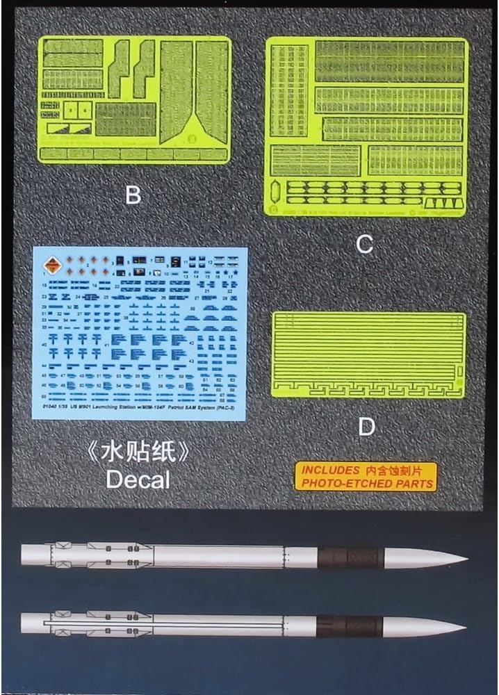 Trumpeter 01040 Modellbausatz US M901 Launching Station w/MIM-104F Patriot SAM System (PAC-3)", Mehr