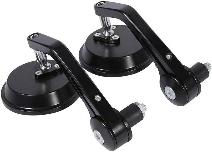 Motorrad Lenker Rückspiegel, 1 Paar 7/8 Zoll Rückansicht Universal Runder Motorrad Rückspiegel Chrom