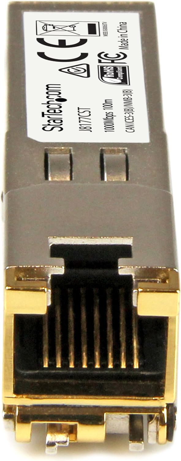 StarTech.com Gigabit RJ45 Kupfer SFP Transceiver Modul - HP J8177C kompatibel - 1000Base-T - Mini-GB