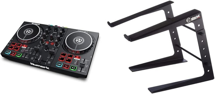 Numark Party Mix II – DJ Controller Pult mit 2 Decks, eingebauten DJ-Lichtern & DJ-Mixer; unterstütz