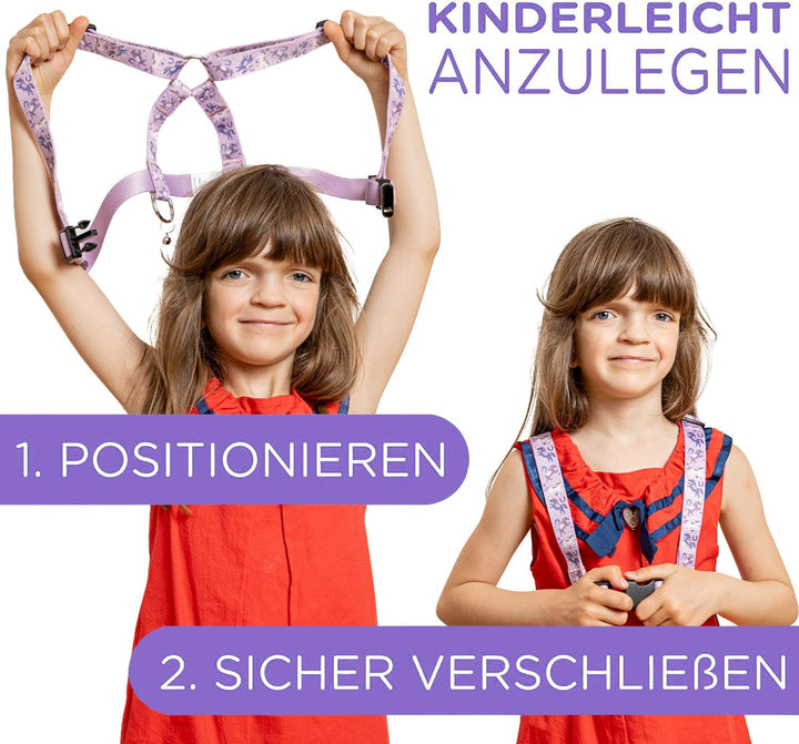 Jubi® Lilla Pferdeleine Kinder - grössenverstellbar für perfekten Sitz und Aufbewahrungsbeutel - Pfe