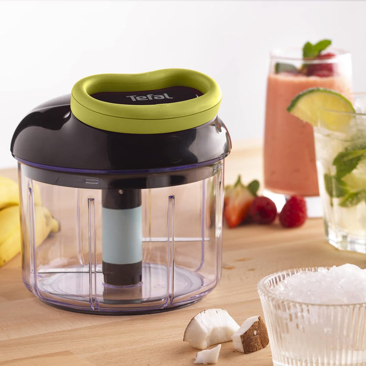 Tefal K13210 5-Sekunden-Zerkleinerer ohne Strom, 900ml; schwarz/grün & 5-Sekunden Zerkleinerer K1330
