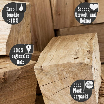Buche Smoker Holz Räucherholz Brennholz 10-30 kg Buchenholz ohne Rinde 25 cm Kaminholz Smoke Feuerho