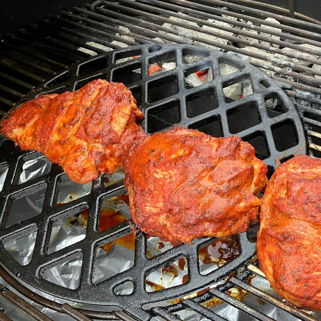 Onlyfire Gusseisen Grillrost, Sear Grate für Webe 8834 Gourmet BBQ Series,Gussrost Ø 30 cm passend f