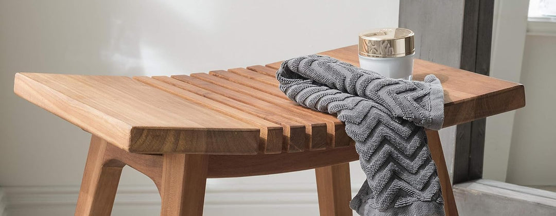 Destiny SPA & Living Badezimmerhocker Asia Design Ergochair Teakholz gebogen