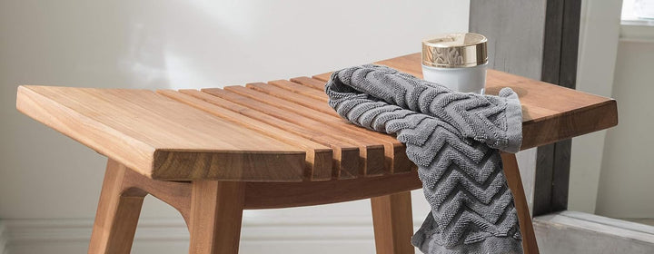 Destiny SPA & Living Badezimmerhocker Asia Design Ergochair Teakholz gebogen
