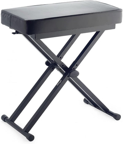 Stagg KEB-A60 Klavierbank Keyboard Hocker Sitzbank + keepdrum Kopfhörer