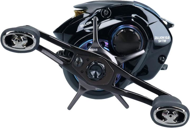 Daiwa Zillion 10.0L-SV TW - Linkshand Baitcaster Multirolle, Angelrolle fürs Angeln auf Raubfische,
