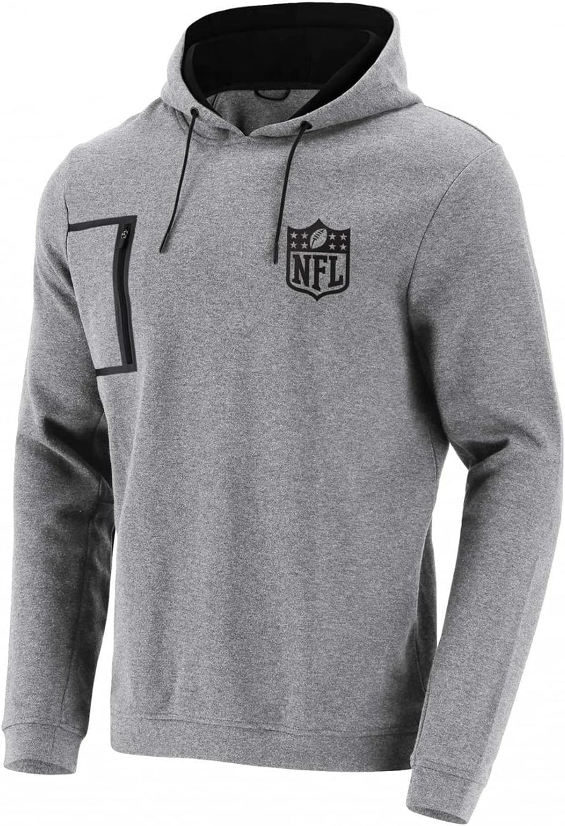 Fanatics - NFL Shield Mono Premium Graphic Hoodie - Grau Farbe Grau, Grösse L