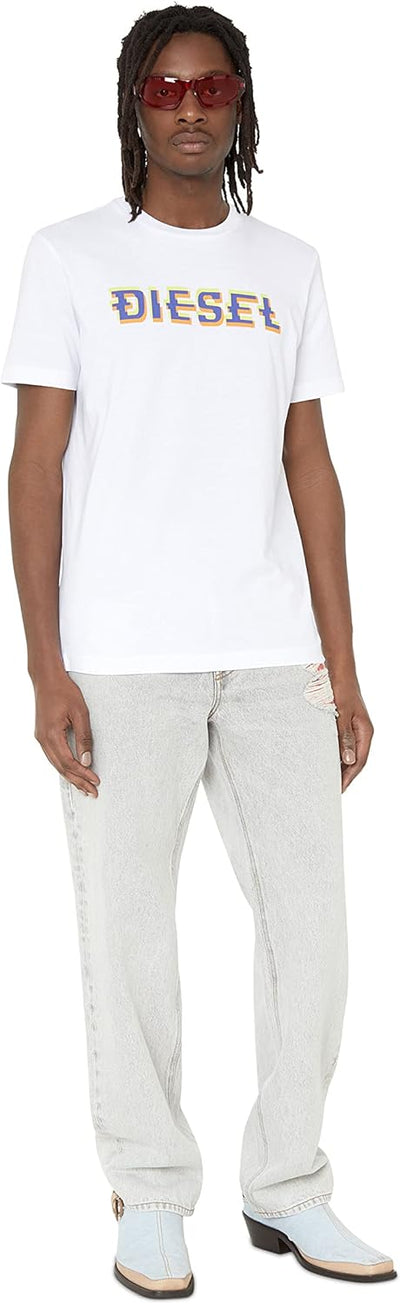 Diesel Herren T-Shirt XXS 100-0 Grad, XXS 100-0 Grad