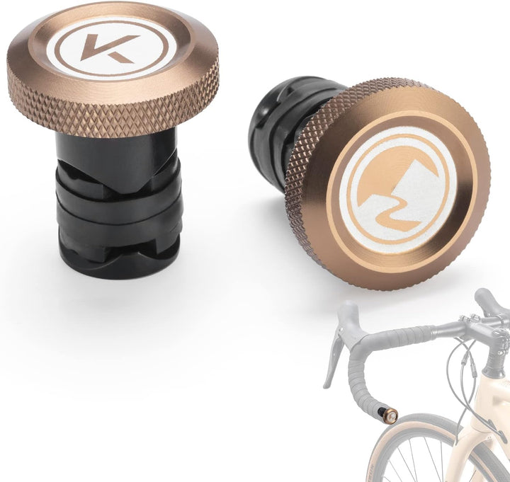 ROCKBROS Road-to-Sky Fahrrad Lenkerstopfen Endkappe Lenker Bar End Plugs aus Aluminiumlegierung 2 St