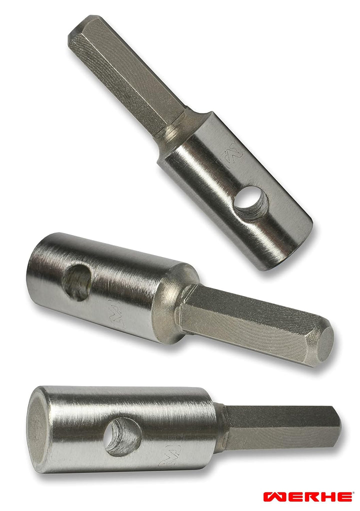 WERHE Profi Bohrer für Erdbohrer 120 mm Pfahlbohrer Brunnenbohrer präzise Bohrspitze Spiral eco Farb