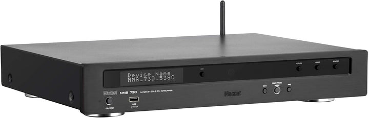 Magnat MMS 730, schwarz - kompakter Netzwerk-Player mit hochwertiger Aluminium-Front und zahlreichen
