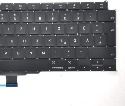 Padarsey Ersatz Hintergrundbeleuchtung Deutsch QWERTZ Tastatur Kompatibel mit MacBook Air 13" Retina