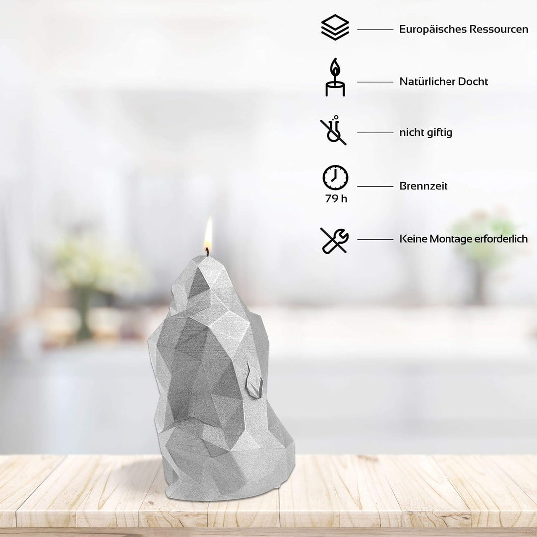 Candellana Handmade Gorilla Low-Poly Kerze Geschenk- Lustig - Dekorative Kerze - Home Décor - Gesche